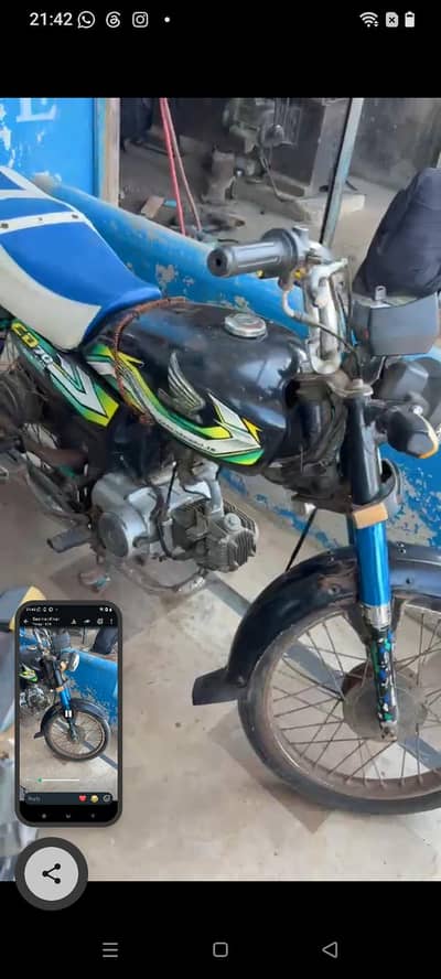 Honda cd 70 model 2023 Karachi number for sale