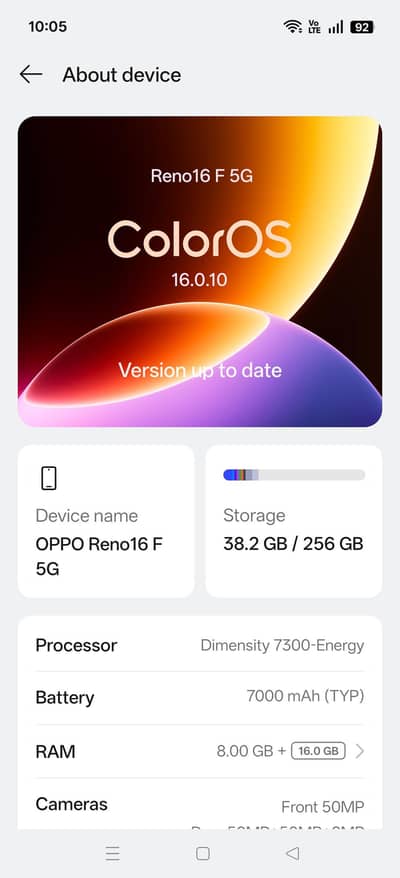 OPPO Reno 16f