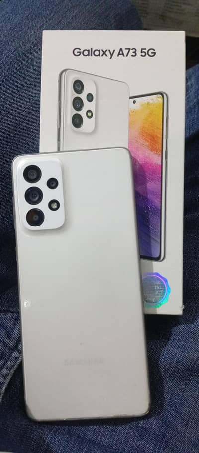 Samsung Mobile A73 5G with box