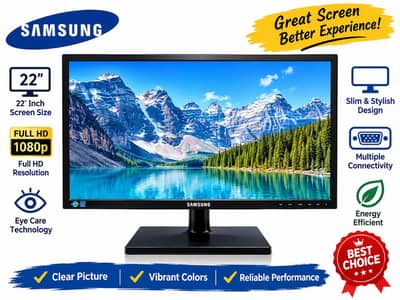 2016Samsung S22E450B 22" LED Monitor – Full HD