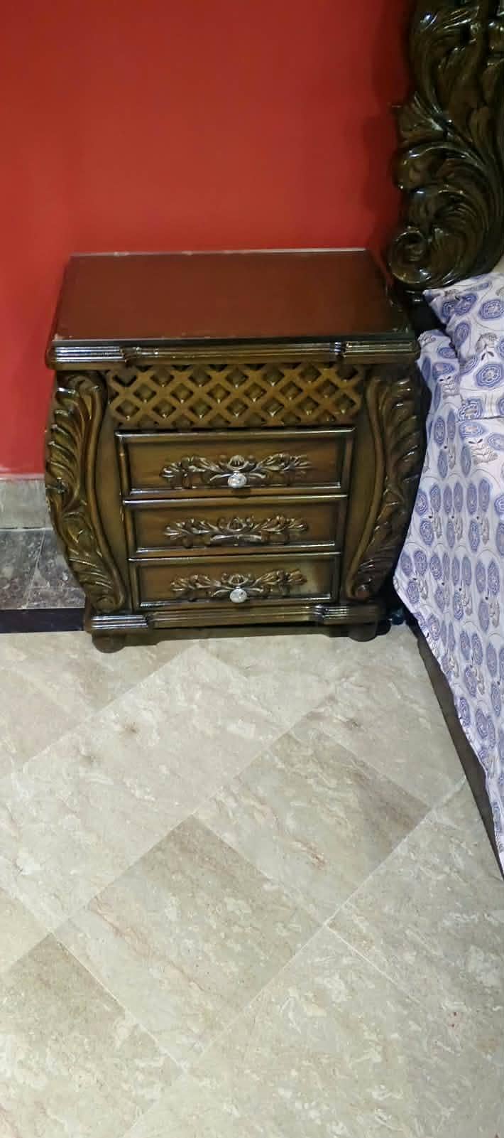 bed with side table 1