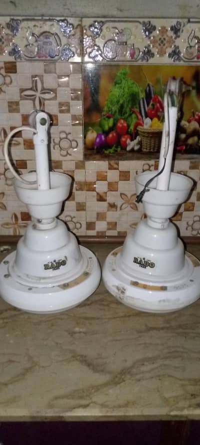 2 Rado fans for sale new condition