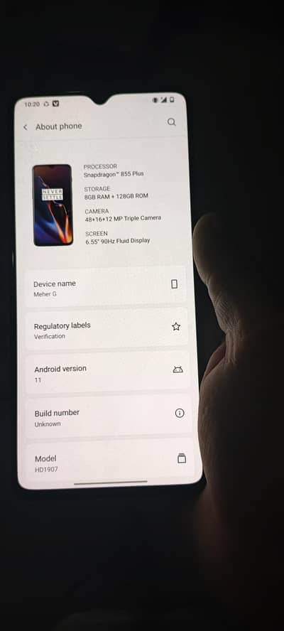 One Plus 7T Whatsapp number 03114509761