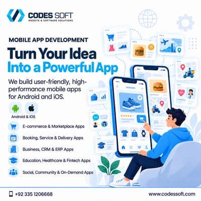 Mobile App Development, Android, IOS.