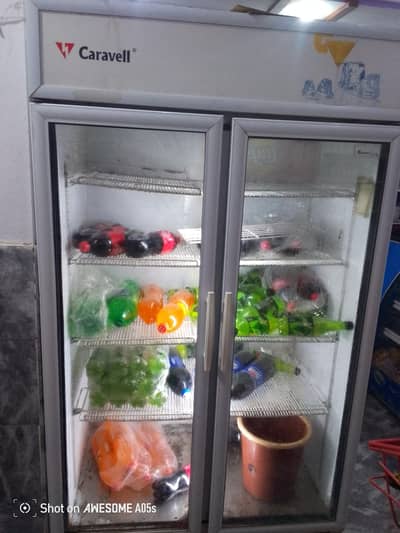 caravell double door fizzy color normal condition