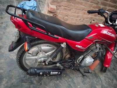 Suzuki GD 110 2021 Model Red Punjab number