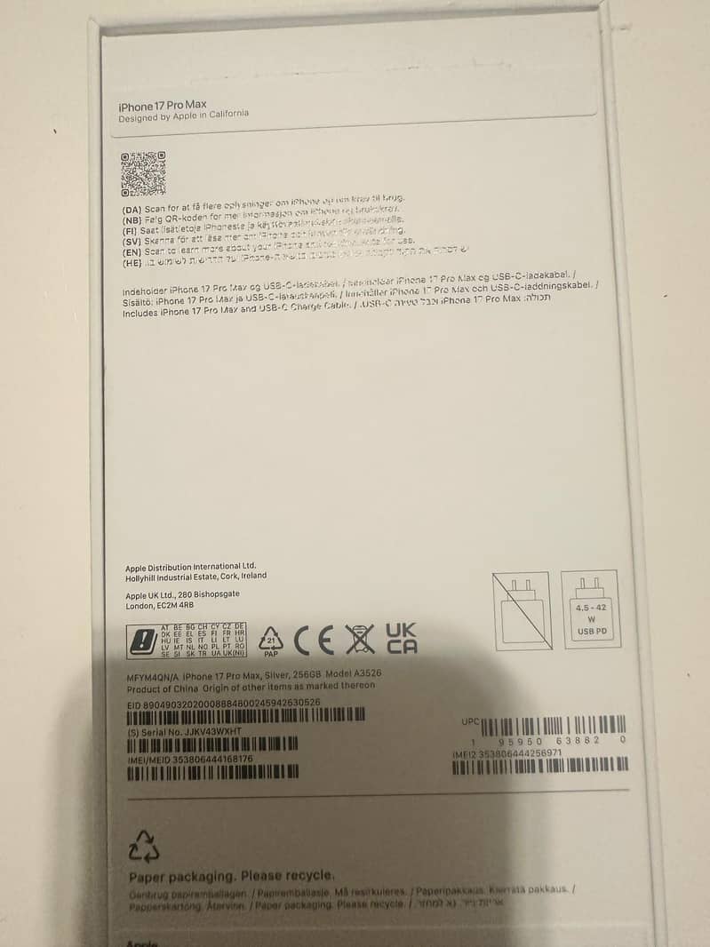 Apple iPhone 17 Pro Max 3 days used icloud lock 5