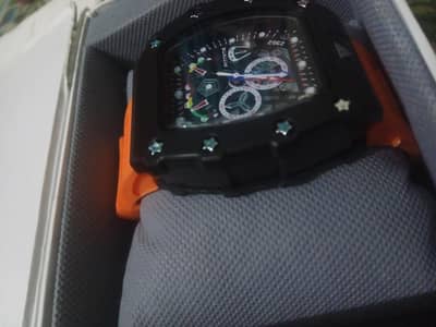Chronza watch Multi fashion watch Color Black