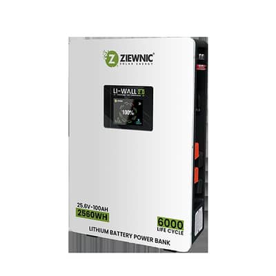 24 V Lithium Battery 2500 WH capacity (Ziewnic Li-Wall V2 25.6 V]