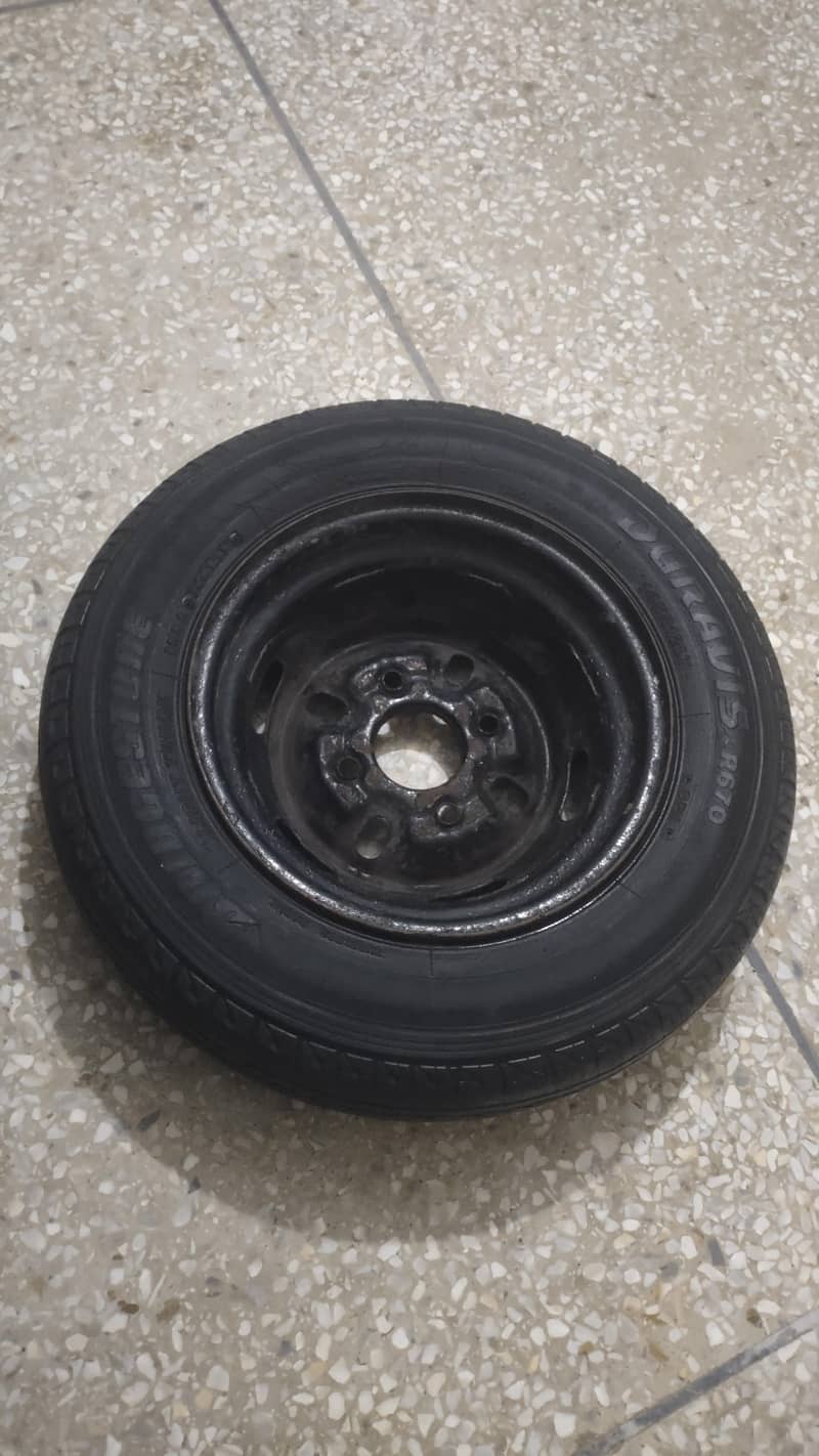145R12LT Bridgestone tubeless tyre with rim - Tyres - 1120247878