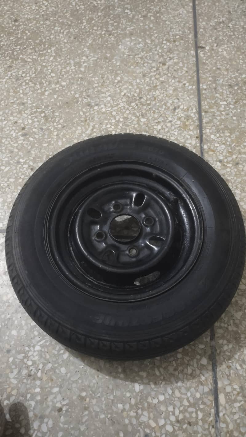 145R12LT Bridgestone tubeless tyre with rim - Tyres - 1120247878