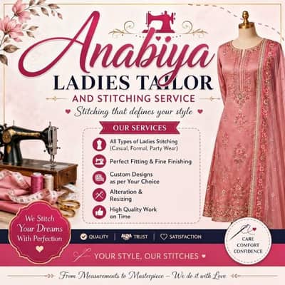 Ladies Dresses stitching and Designing