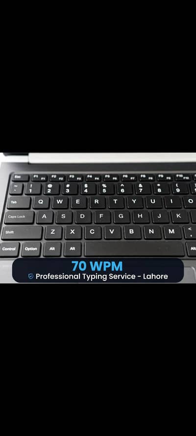 Fast typing work 70 wpm Legal English urdu