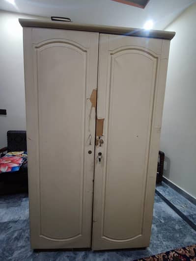 Wooden Safe Almari 2 door Wardrobe