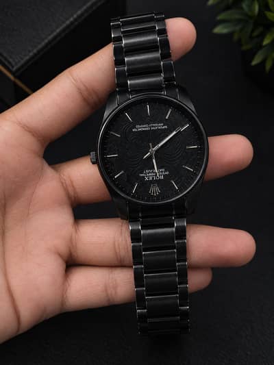 Rolex Style Black Watch – Excellent Condition