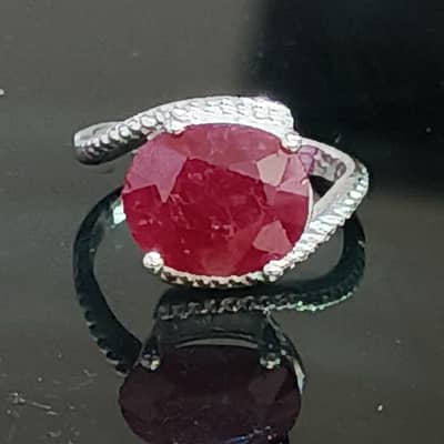 natural gemstones and silver rings
