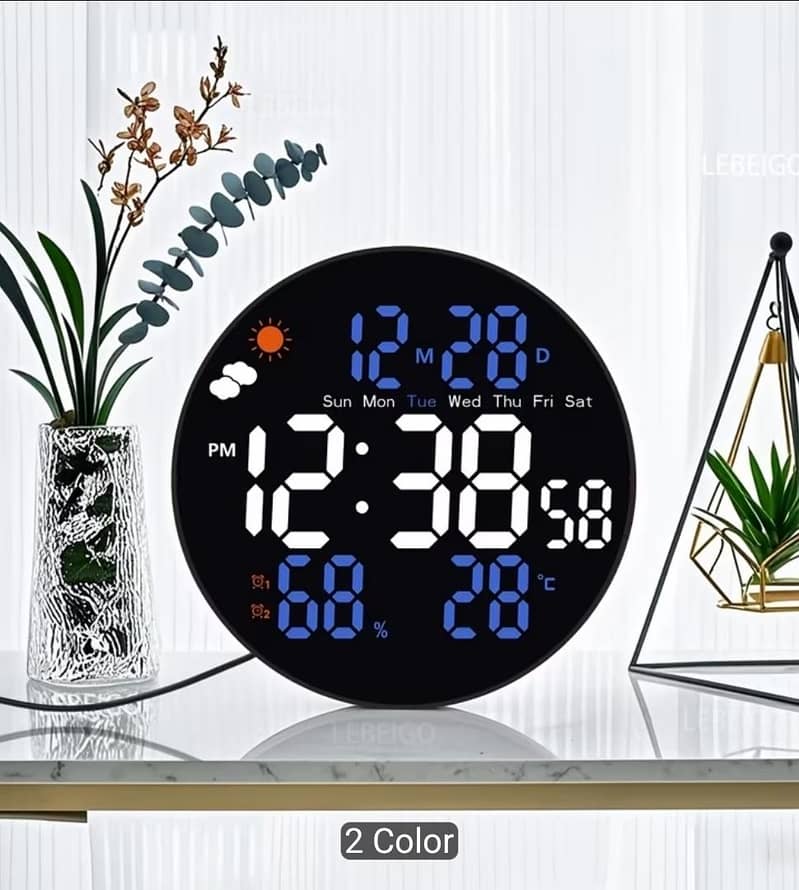 digital wall clock 10-inch 1