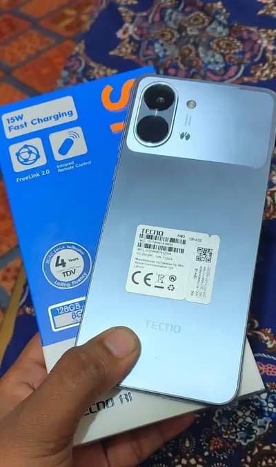 Tecno spark go 3 4+4 ram 128 rom PTA approved Whatsapp 03078889526
