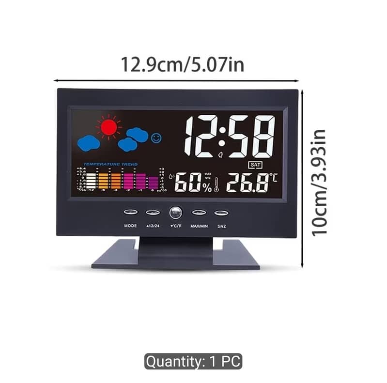 Multi-Functional LED Digital calendar clock Large Screen 4