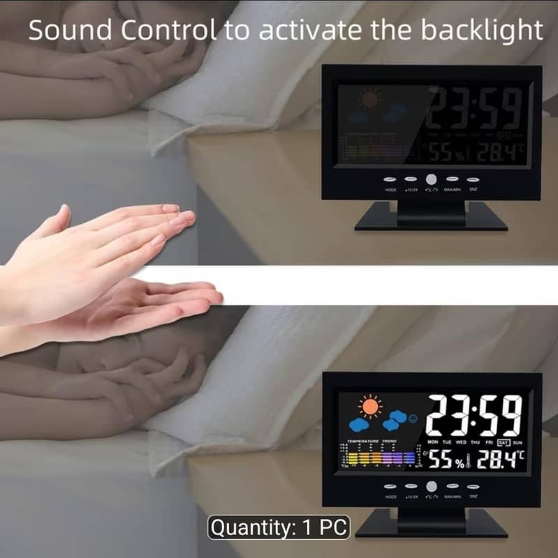 Multi-Functional LED Digital calendar clock Large Screen 5