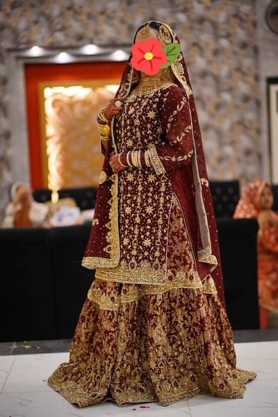 Beautiful Bridal Sharara Shirt | Worn Once | Excellent Condition