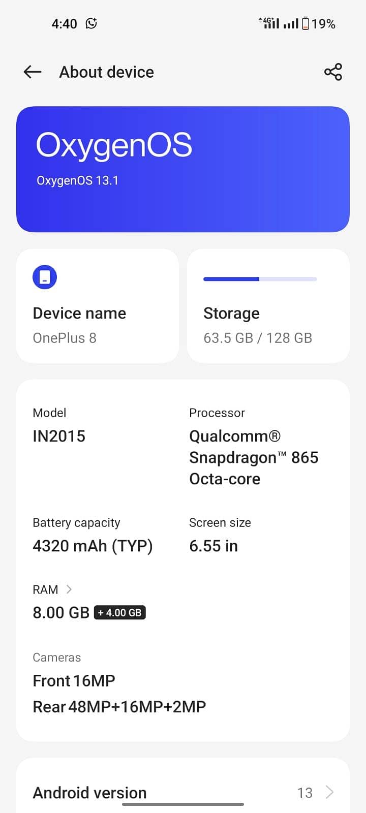 One Plus 8 8