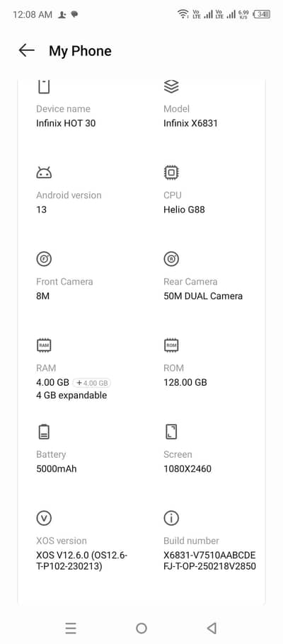 Infinix Hot 30 exchange possible