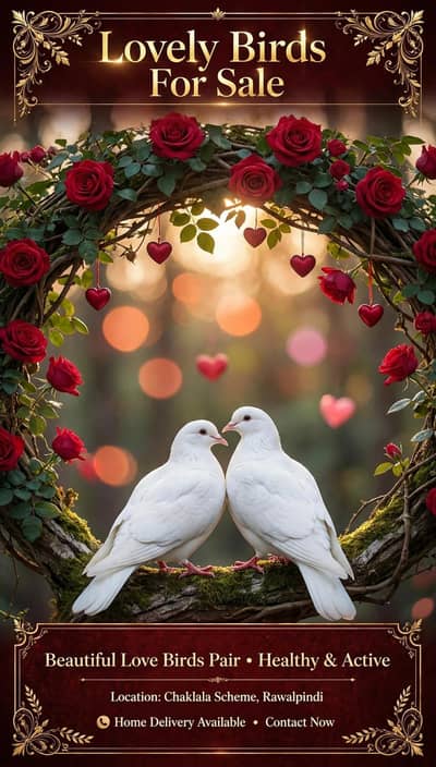 lovely bird's for sale