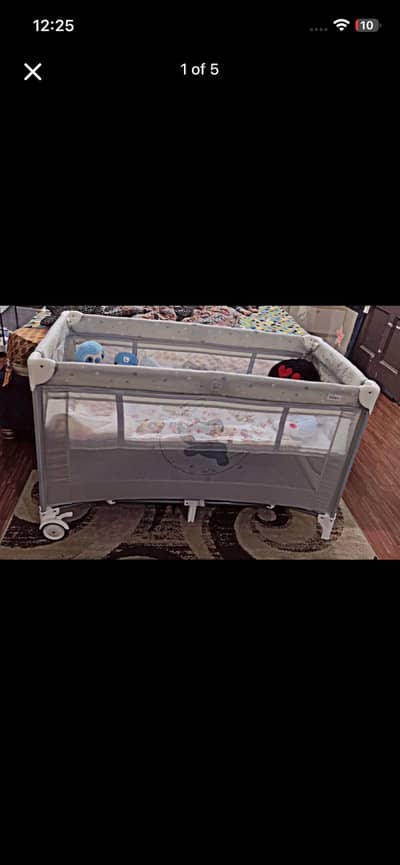 Baby tinnies play pen and cot
