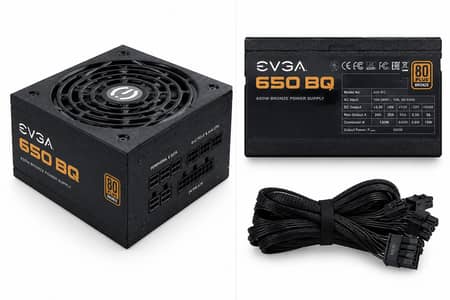 EVGA 650 BQ 650W 80+ Bronze PSU – Fully Working