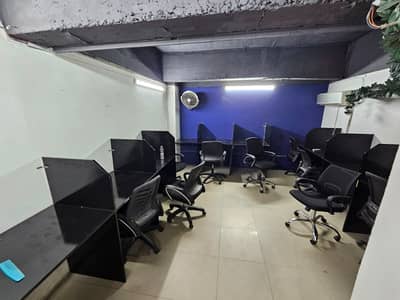 320 Sq Ft Furnished Office For Rent - Model Town Link Road Lahore - 14 Seating + Executive Room