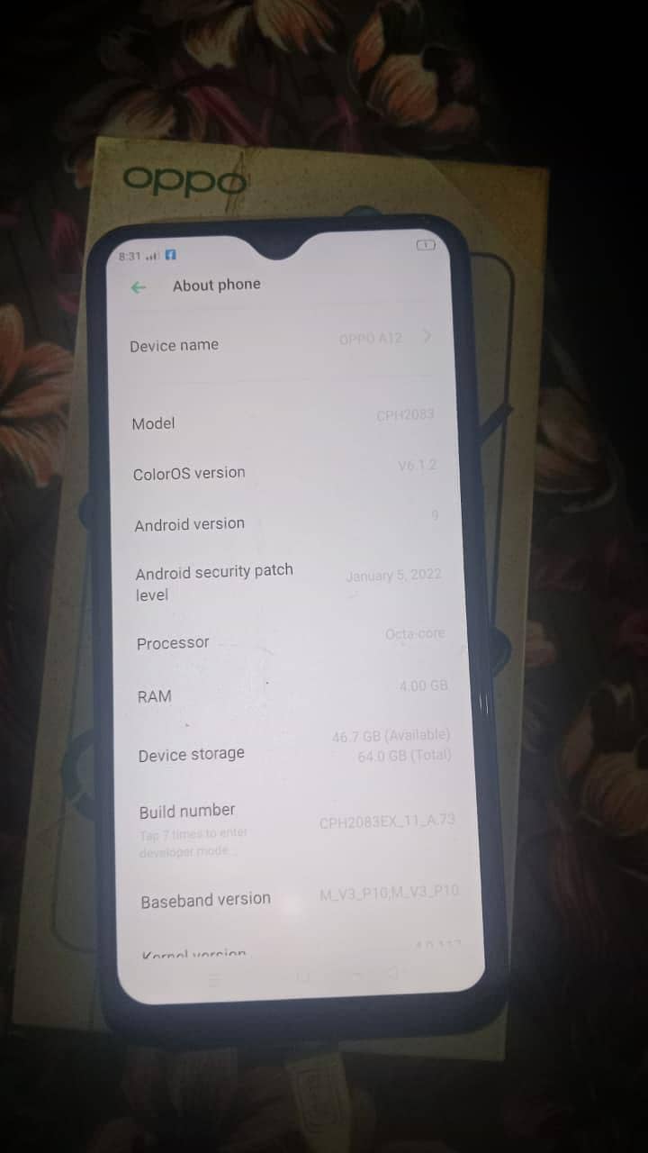 OPPO A12 3