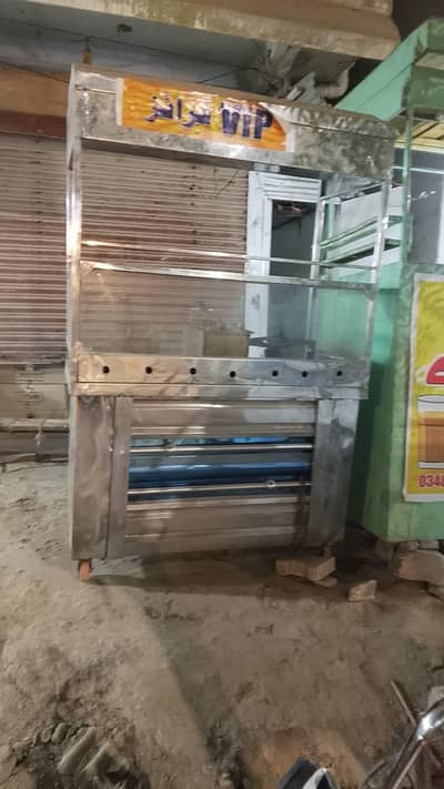 Stainless Steel Food Cart / Fast Food Stall For Sale