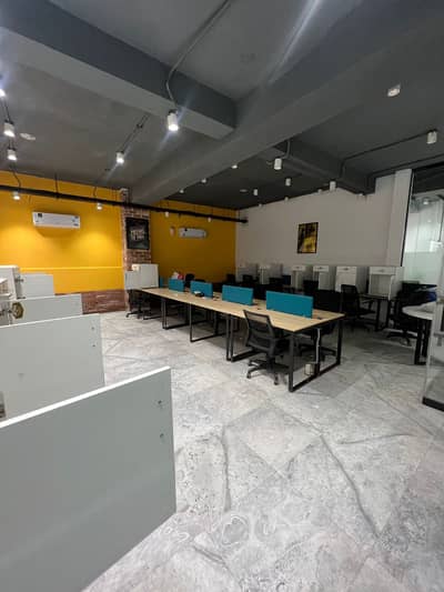 4500 Sq Ft Furnished Office For Rent - 50 To 60 Seating - CEO Room + HR Room - Rent 420k - Johar Town Lahore