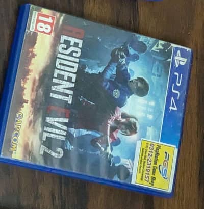 Ps4 game resident evil 2 for sale CD/disk