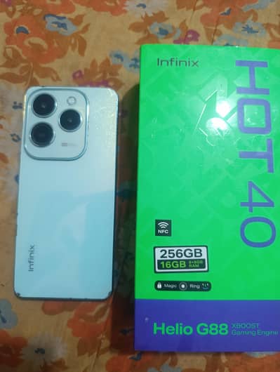 Infinix Hot 40 (8 + 8 GB RAM / 256GB Storage) Official PTA Approved. . .