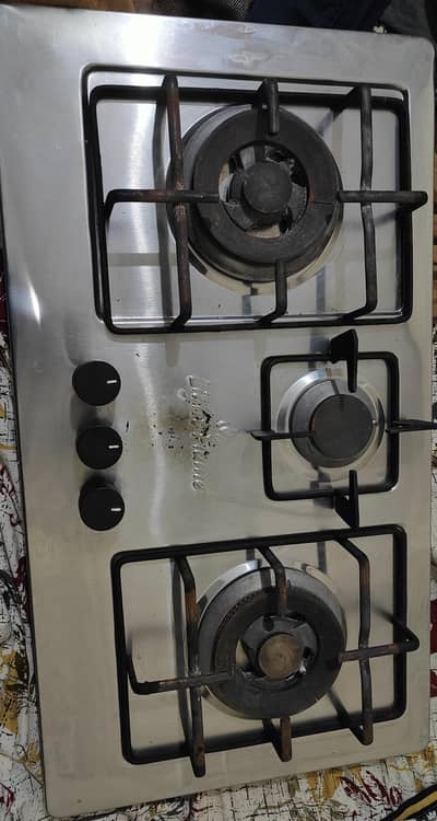 Company Name (Light Flame) 3 burner Stove in stainless steel For sale