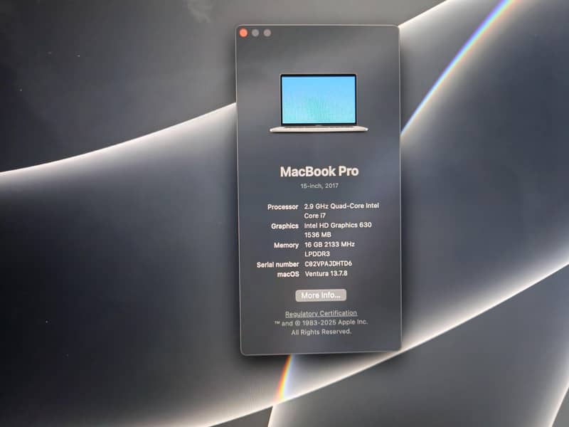 Mackbook pro 2017 3
