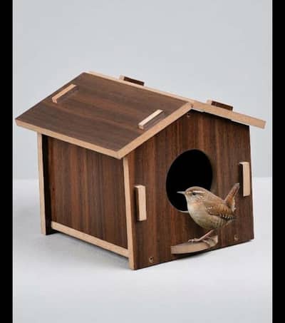 Wooden Bird House for Small Birds / Sparrow House (Brand New)