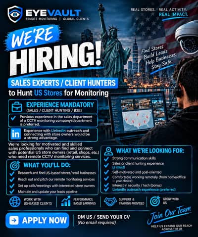 Need sales expert/client hunter