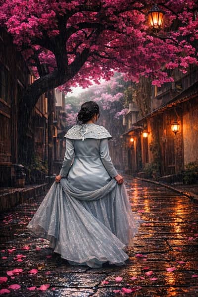 Enchanted Blue — A Fairytale in the Rain