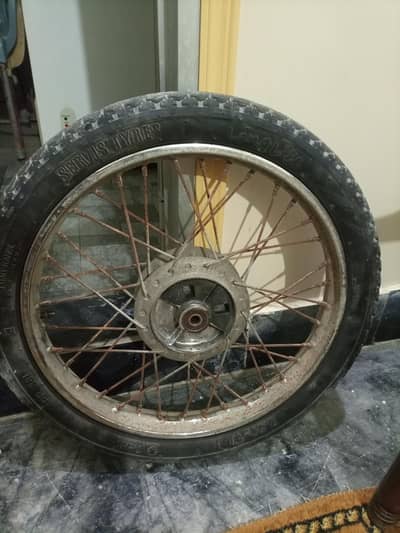 union star 2023 complete back wheel with tyre