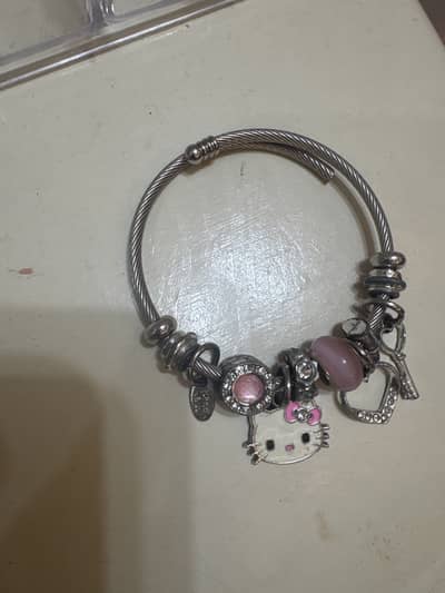 Hello kitty bracelet for kids new in package Charm Bracelet Silver Pi