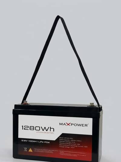 Maxpower 12V 100Ah Lithium Battery | Best Quality Solar Battery