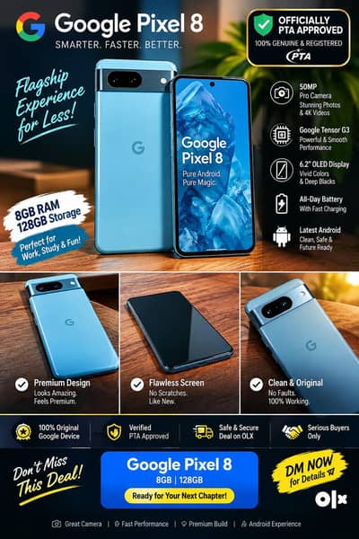 Google Pixel 8 Official PTA Approved