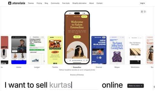 Storelala. com ecommerce store development
