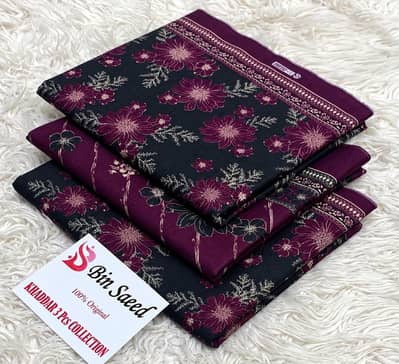 3pcs Bin Saeed khaddar Suit