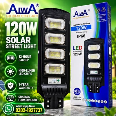 Aiwa Solar Street Light / Altra Plus Pole Light / Available Wholesale