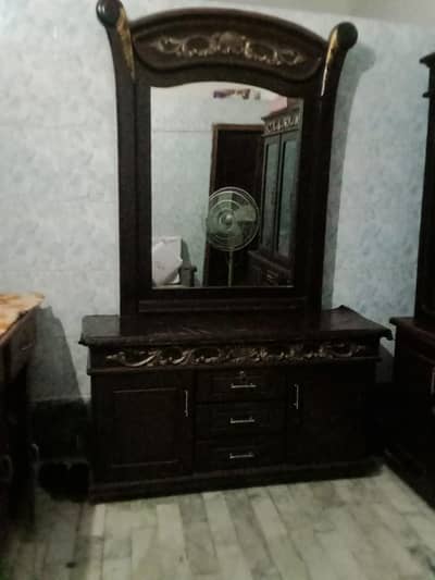 Showcase and Dressing Table for sale