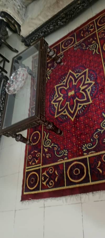 Iranian Style Red Velvet Rug